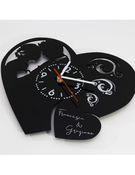 Orologio personalizzato cuore