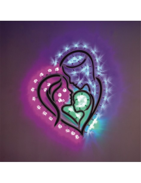 Luminaria Natività accesa