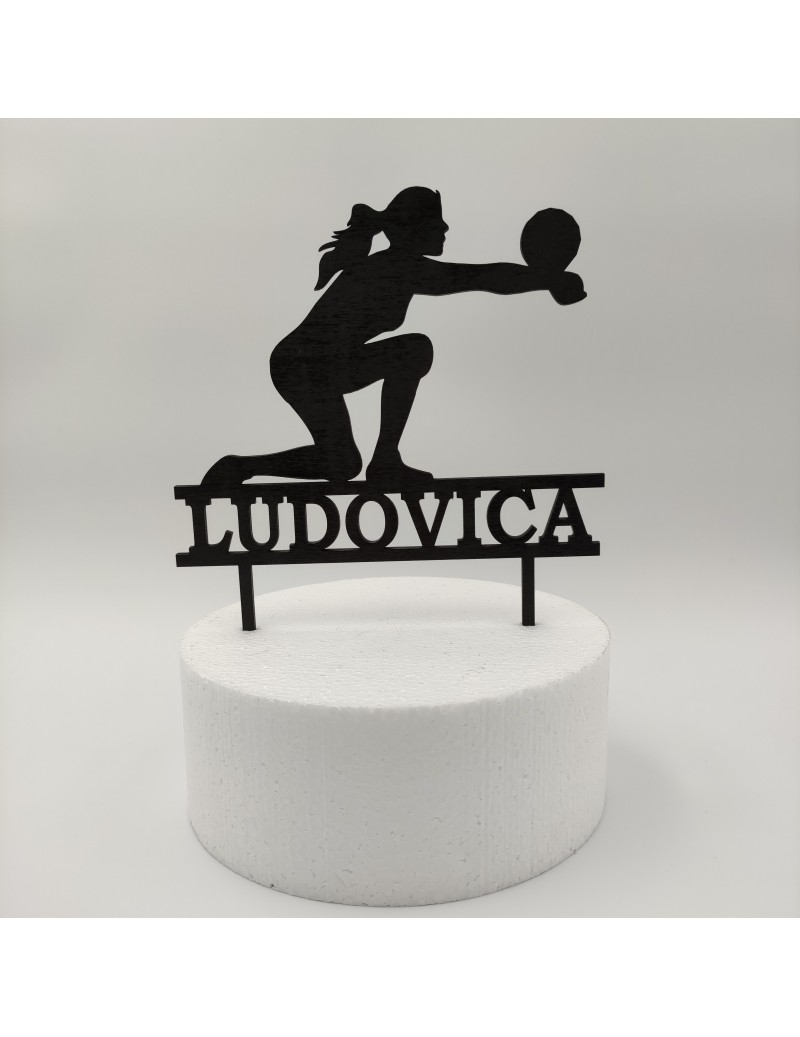 Cake topper in legno con...